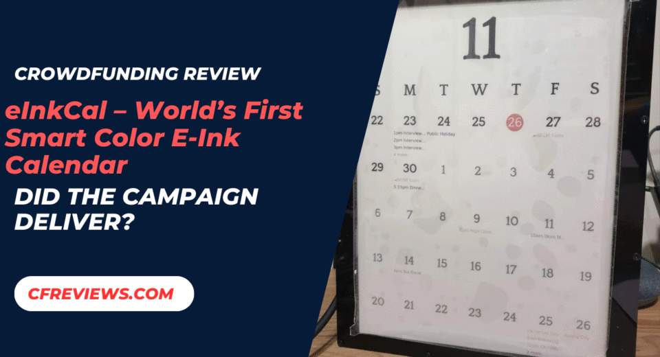 eInkCal – World’s First Smart Color E-Ink Calendar