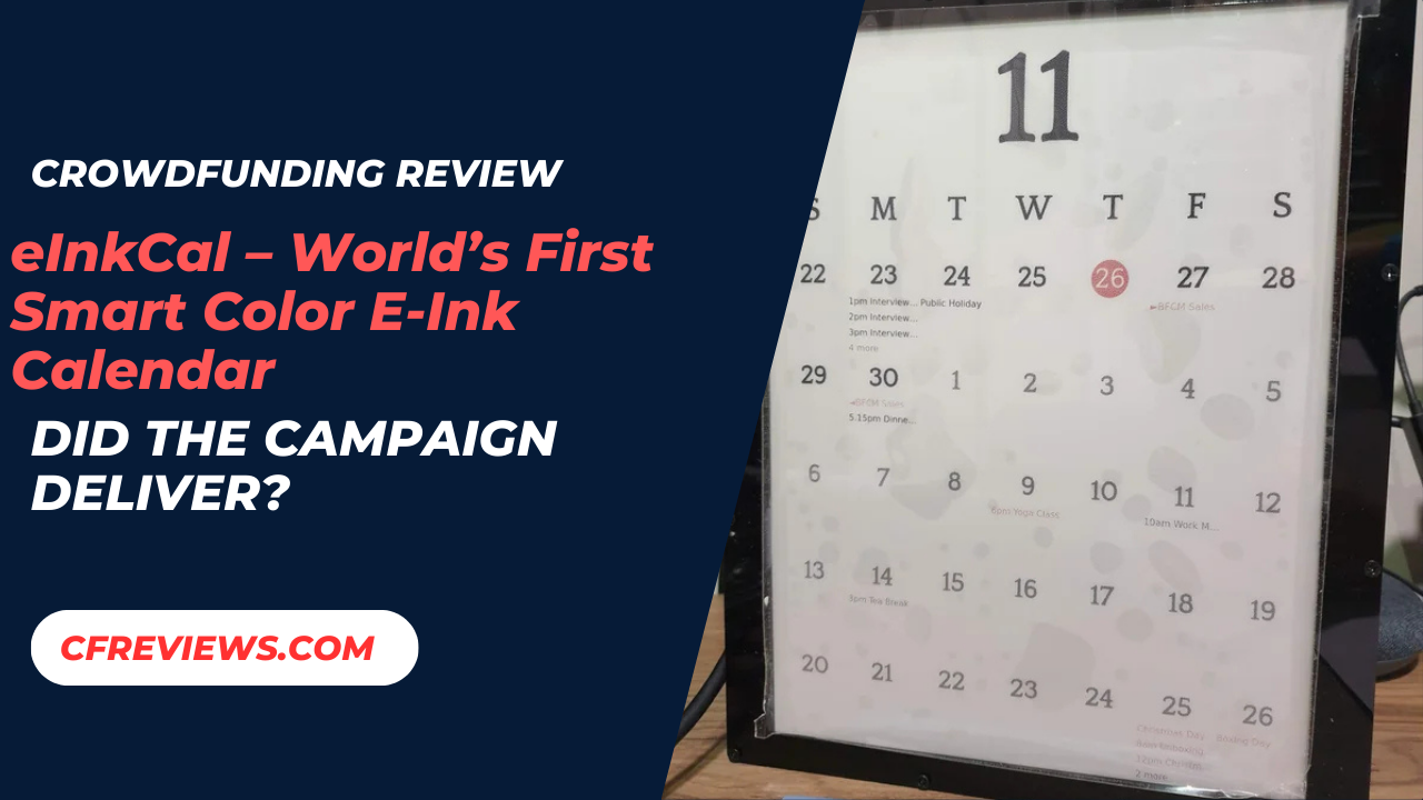 eInkCal – World’s First Smart Color E-Ink Calendar