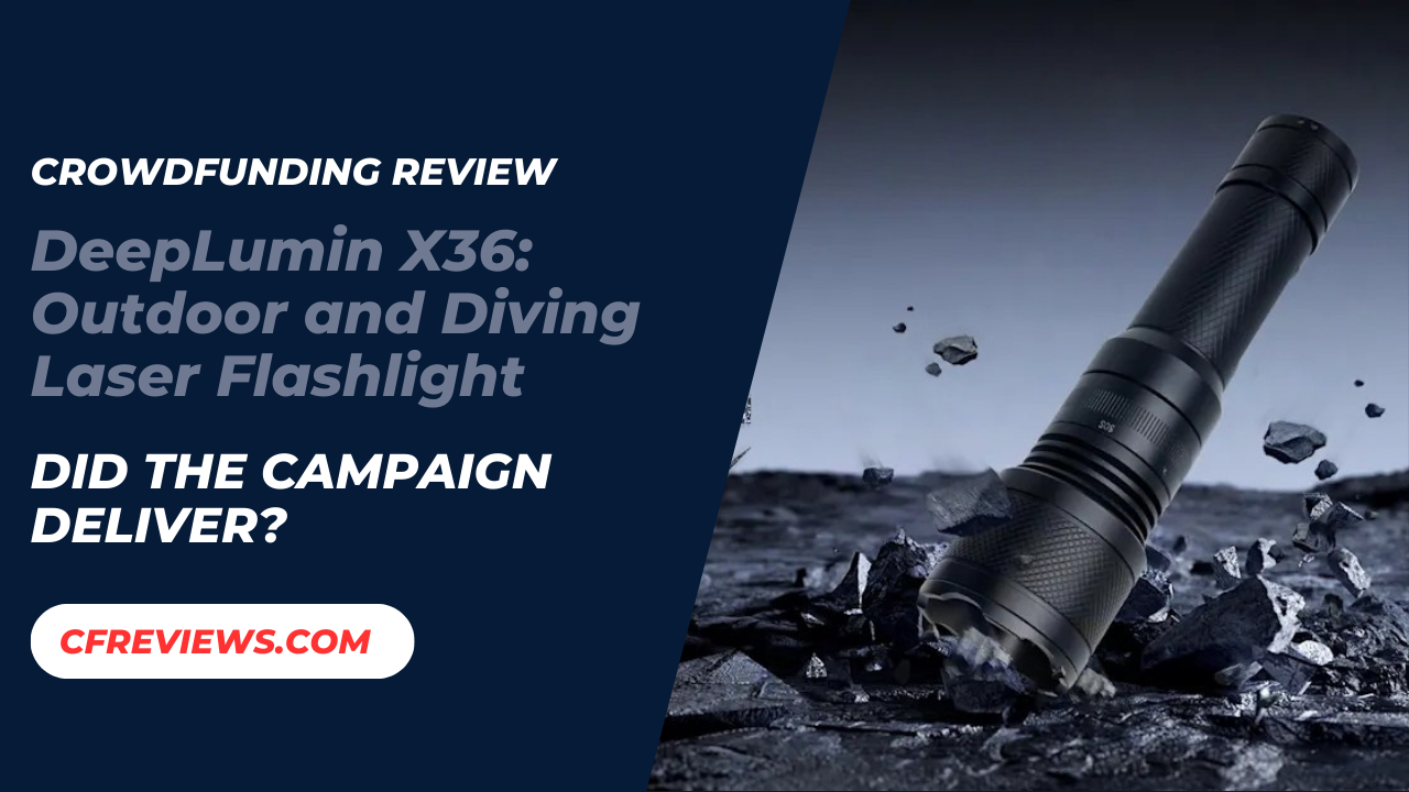 DeepLumin X36: Outdoor and Diving Laser Flashlight