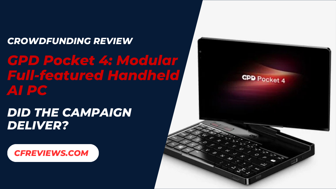 GPD Pocket 4: Modular Full-featured Handheld AI PC